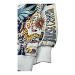 Just Cavalli Felpa Chiusa Girocollo Stampa Fantasia per Bambino JBP26063FE BIANCO JUST CAVALLI 