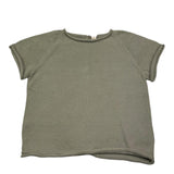 Li &amp; Me Solid Color Crew Neck Green T-Shirt for Baby