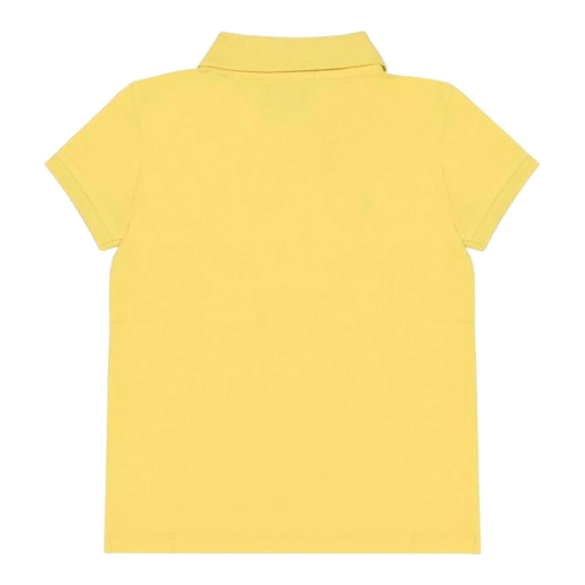 Ralph Lauren Polo Mezza Manica Tinta Unita con Logo per Neonata 312698589132N GIALLO RALPH LAUREN 