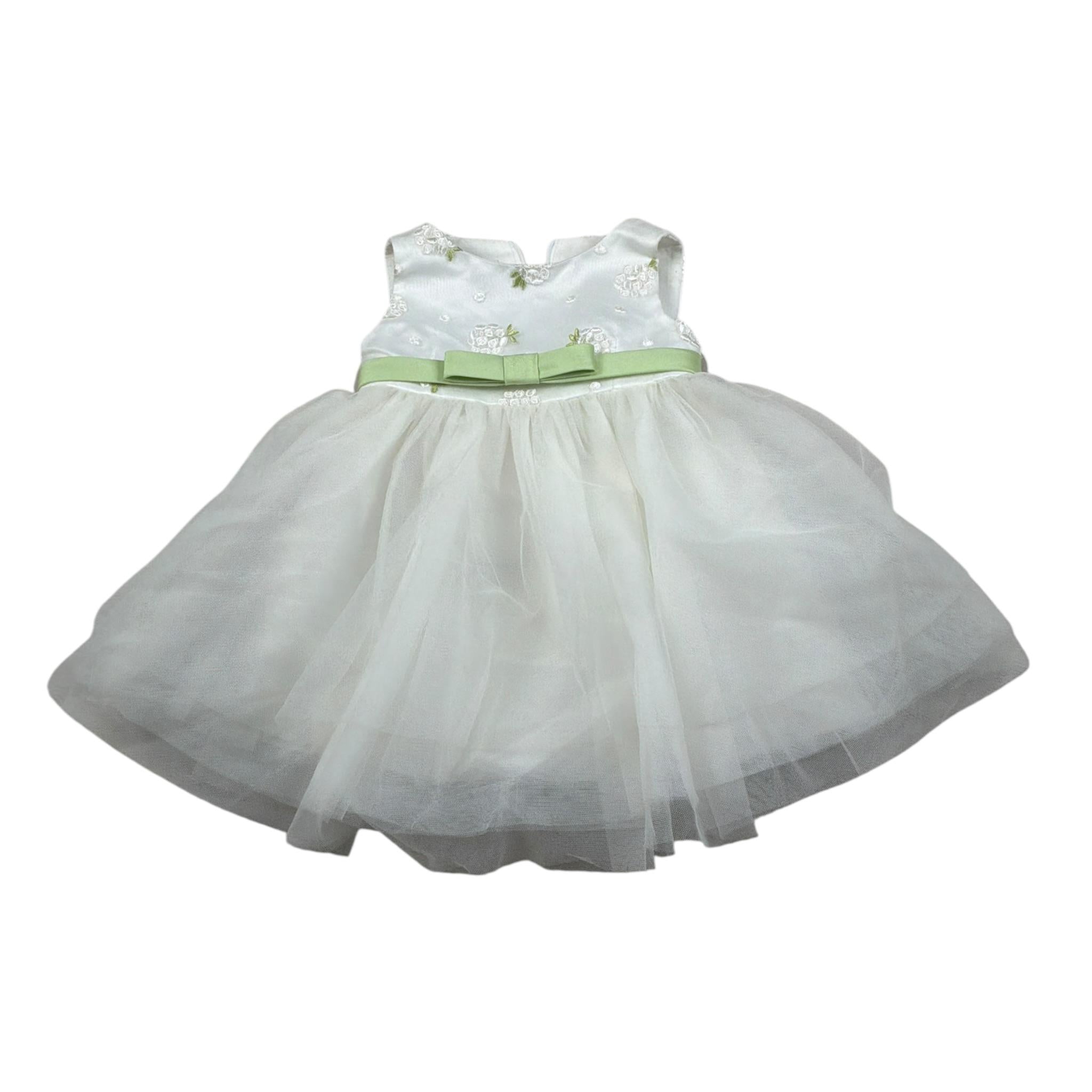 Colori Chiari Abito Cerimoniale tinta unita Giromanica Bianco per Neonata FN04365 BIANCO COLORI CHIARI 