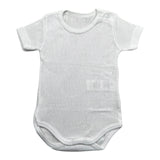 Calamaro Body Tinta Unita Traforato per Neonata EJEIIE BIANCO CALAMARO 