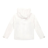 CP Company Plain Zip Up Hooded Jacket White For Boys