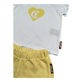 Just Cavalli Completo 2 Pezzi T-Shirt-Short Bicolore per Neonata JIP26077CJJN BIANCO/GIALLO JUST CAVALLI 