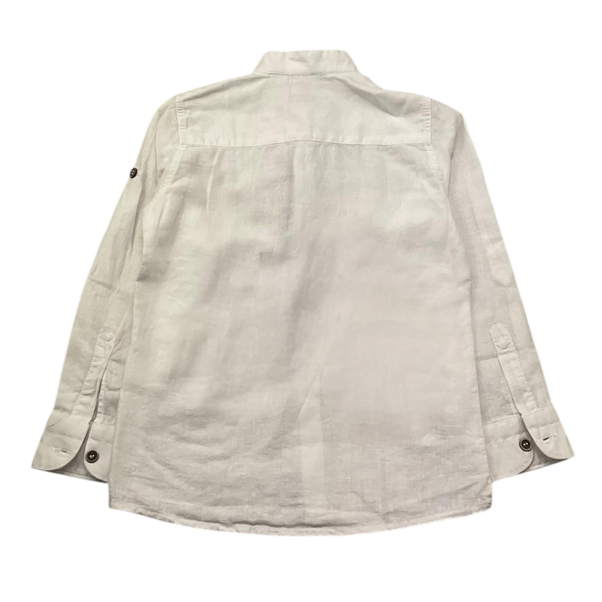 Shako' Camicia Manica Lunga Tinta Unita Collo Coreano per Bambino CSK0355J BIANCO SHAKO' 