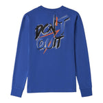 SARABANDA shirt girocollo tinta unita con stampa in contrasto Blu per Bambino 0A516 BLU SARABANDA 