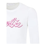 MONNALISA shirt girocollo tinta unita con stampa Bianco per Bambina 11D644 BIANCO MONNALISA 