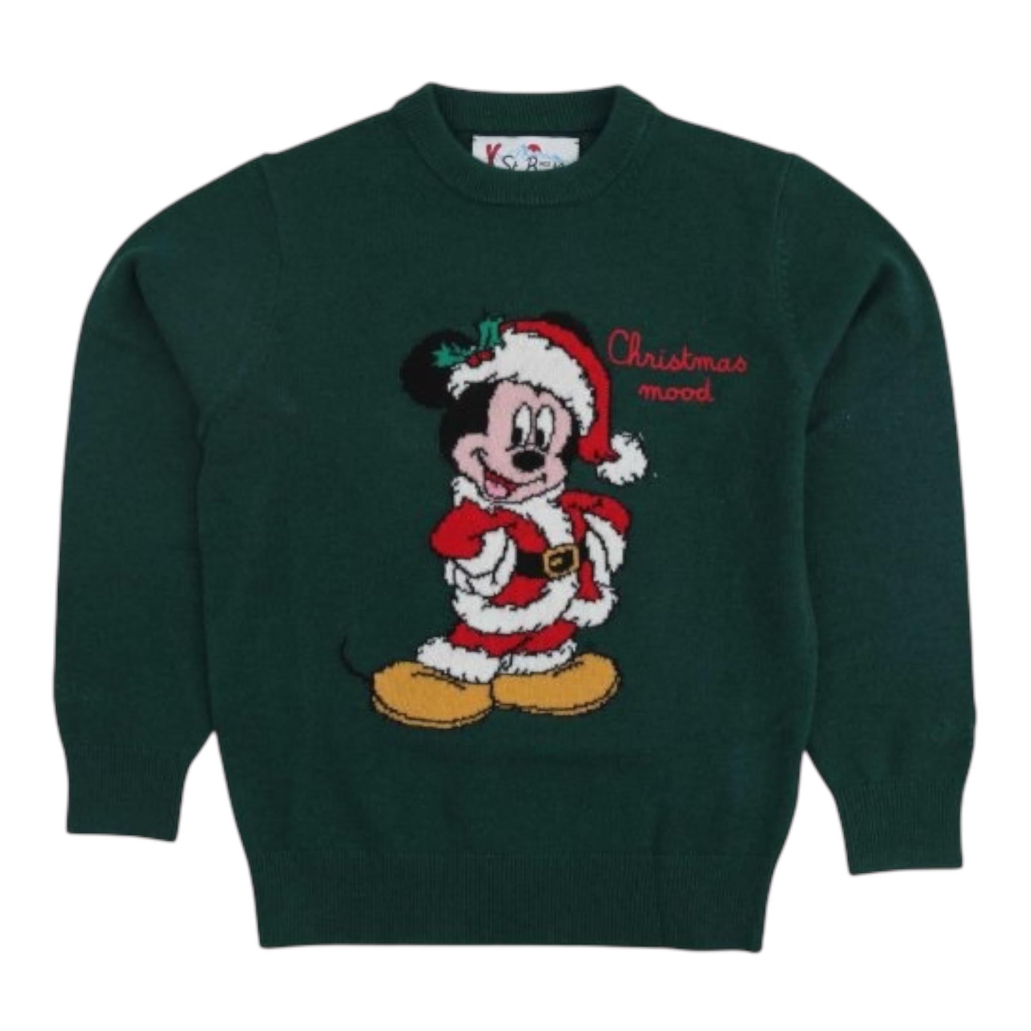 SAINT BARTH maglia girocollo tinta unita con stampa Verde per Bambino DOU000102527G VERDE SAINT BARTH 