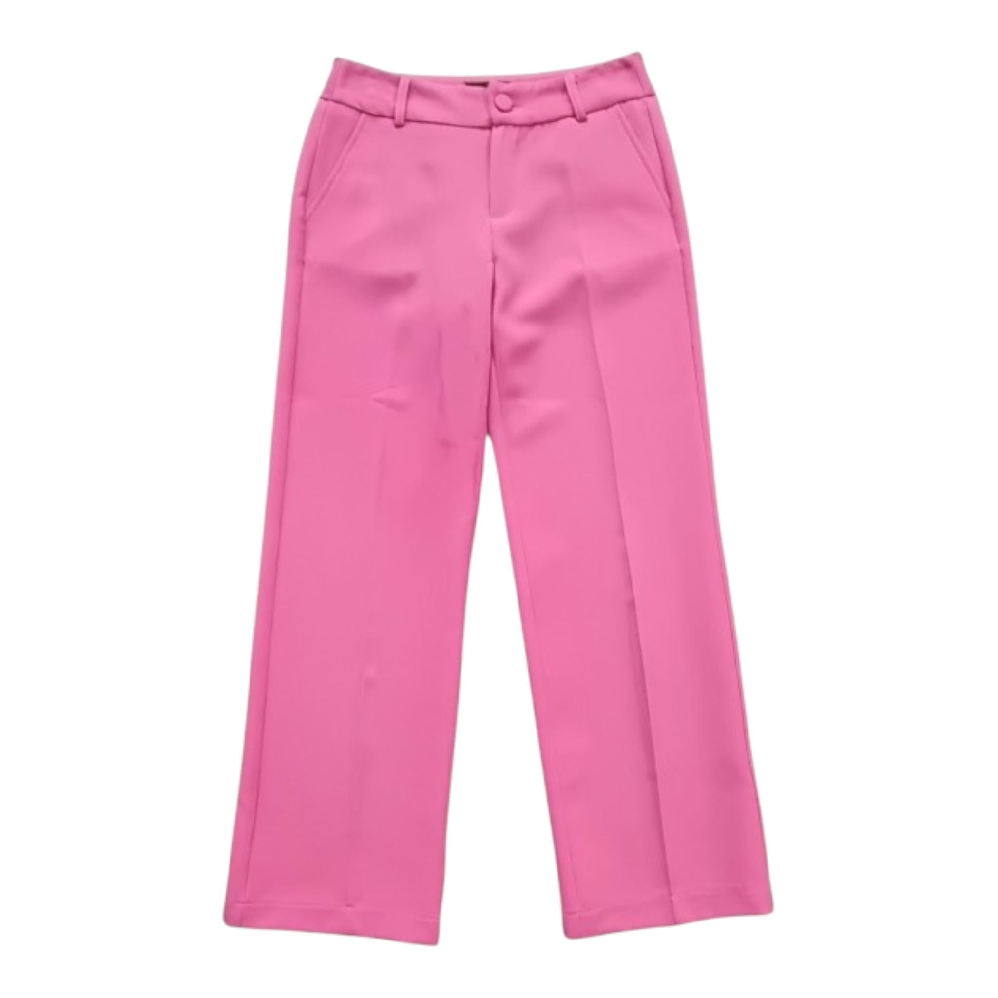 Fun & Fun Pantalone Tinta Unita con Girovita Regolabile per Bambina FNCJPT16429 FUXIA FUN & FUN 