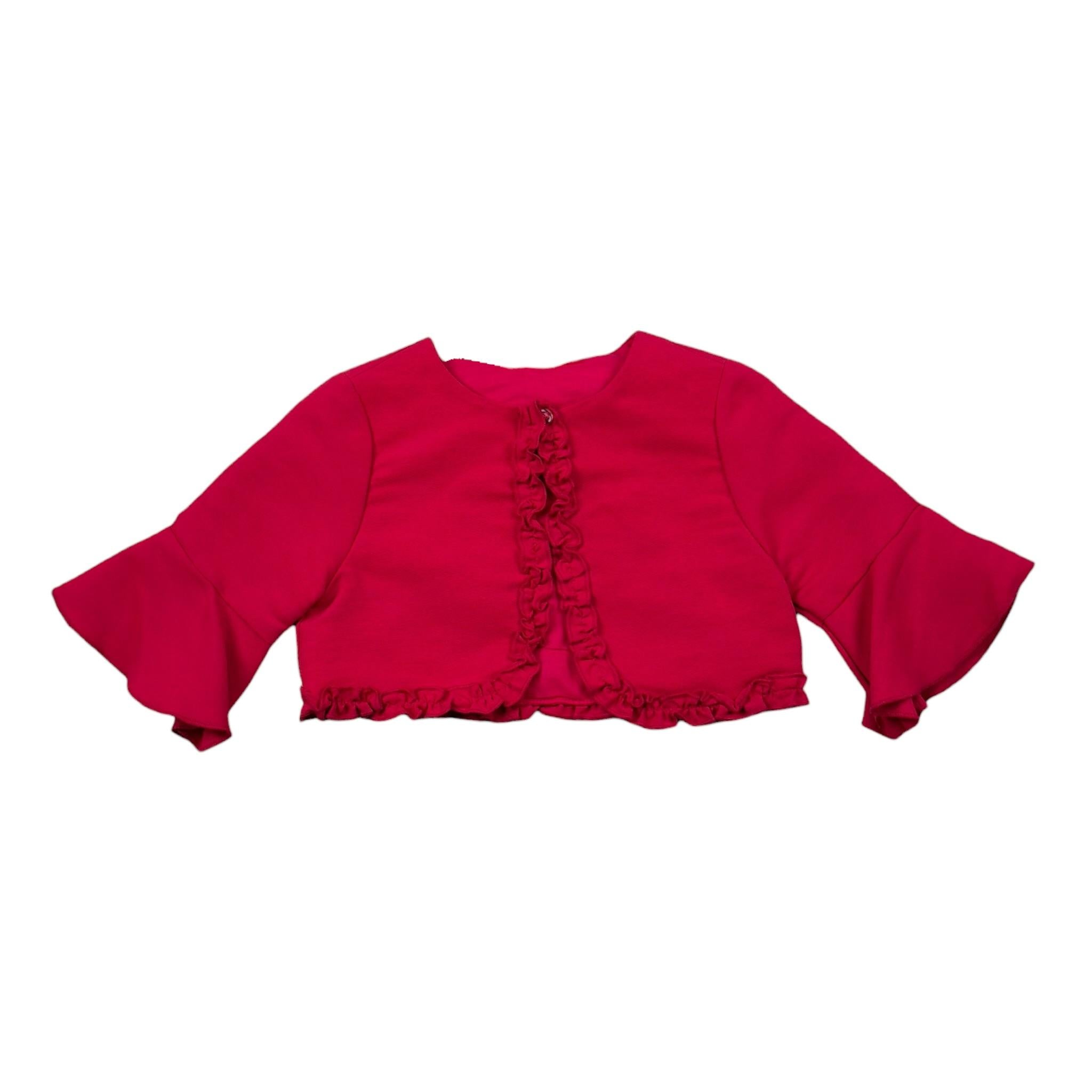 Sarabanda Coprispalle Tinta Unita con Rouches per Neonata 0J251N FUXIA SARABANDA 