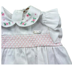 Le Bebe Pagliaccetto Mezza Manica Tinta Unita per Neonata LBG6225 BIANCO LE BEBE 