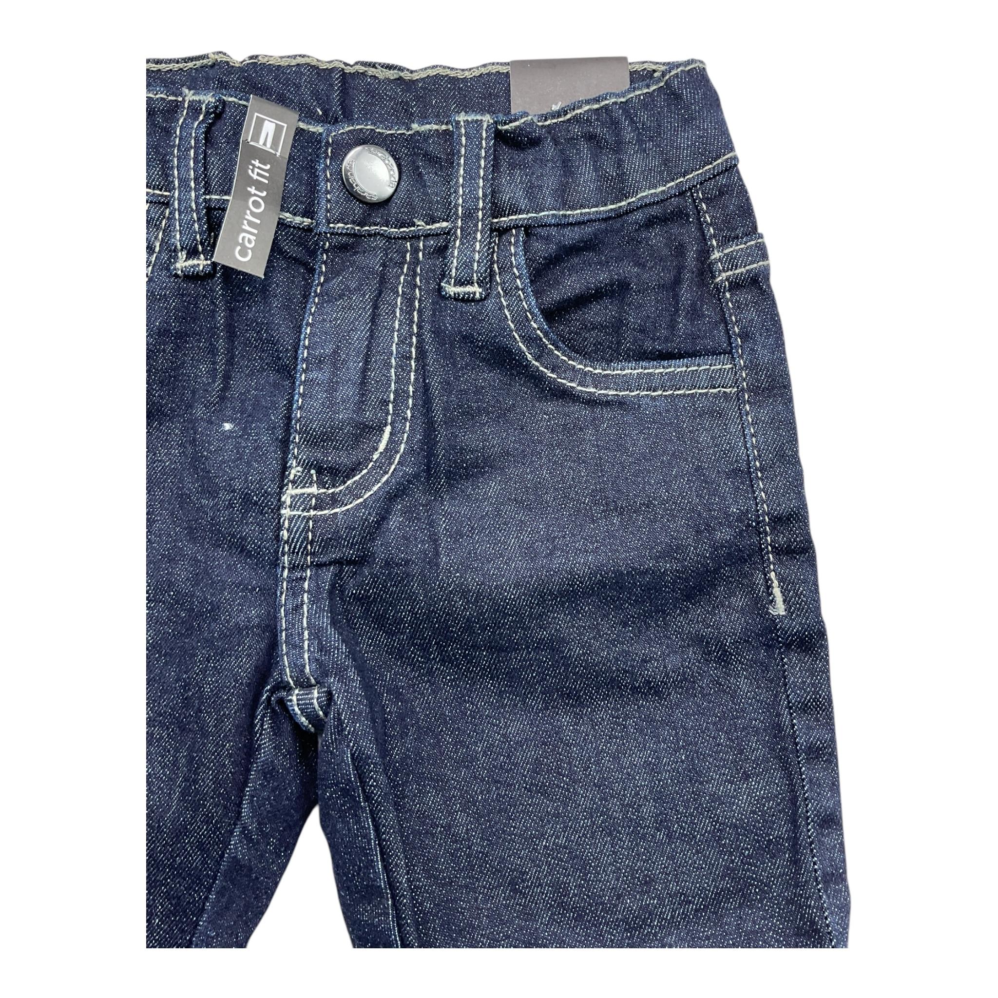 SARABANDA jeans tinta unita con girovita regolabile Blu per Neonato A043X BLU SARABANDA 