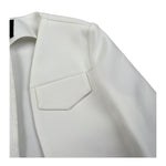 Naice Giacca Modello Crop Tinta Unita per Bambina 24102 BIANCO NAICE 