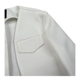 Naice Giacca Modello Crop Tinta Unita per Bambina 24102 BIANCO NAICE 