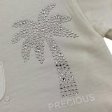 MCU t-shirt girocollo tinta unita con brillantini Bianco per Bambina MCUK6002 BIANCO MCU 