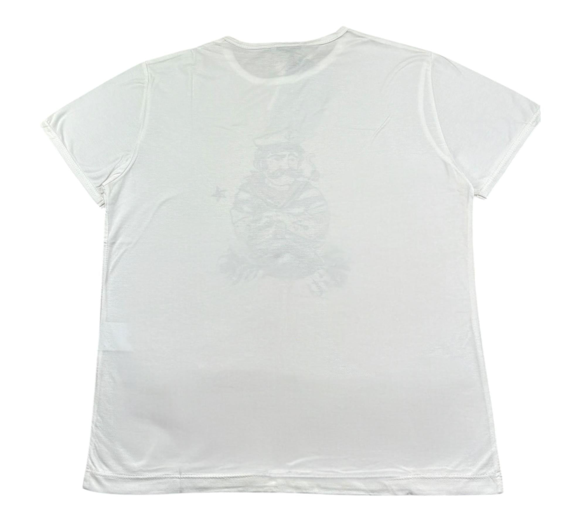 Monnalisa T-Shirt Girocollo Tinta Unita con Stampa per Bambino 257608SS BIANCO MONNALISA 