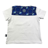 Daniele Alessandrini Solid Color Crew Neck T-Shirt With White Logo Print for Newborns