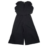 Liu Jo Black Solid Color Palazzo Sleeveless One-Piece Jumpsuit for Girls