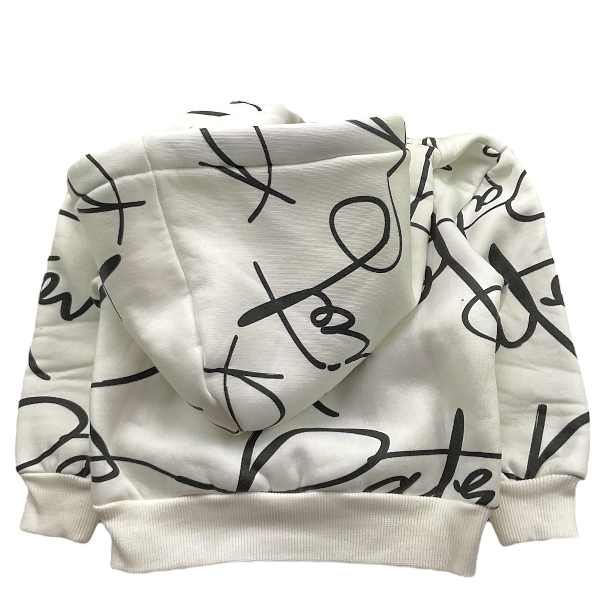 PATRIOT felpa tinta unita con cappuccio e stampa Bianco per Neonato FE030 BIANCO PATRIOT 