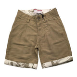 Cesare Paciotti Bermuda Solid Color With Adjustable Waist Beige For Boys