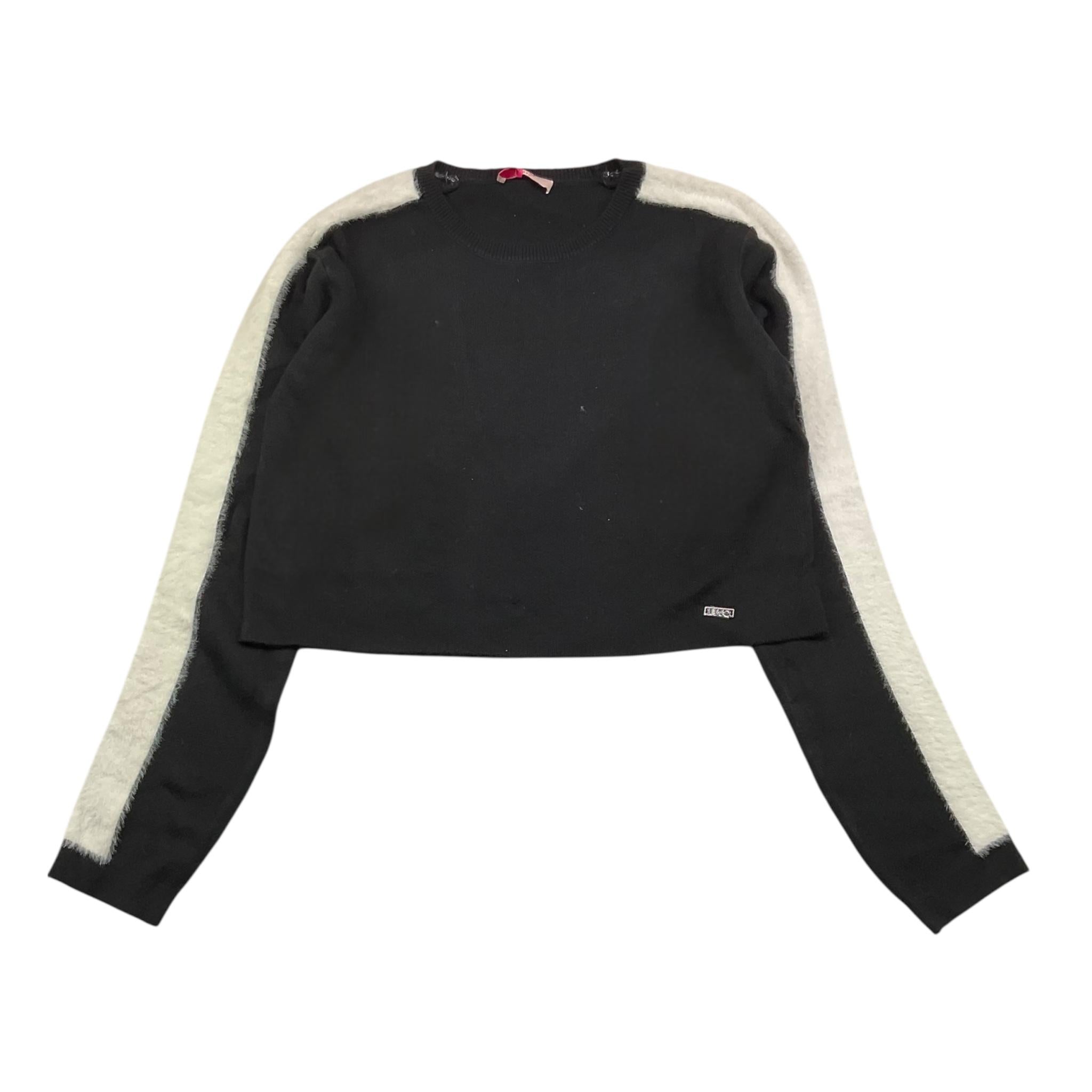 LIU JO maglia tinta unita gircollo con profili in contrasto Nero per Bambina GF4135X NERO LIU JO 