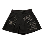 JOHN RICHMOND short tinta unita cn brillantini Nero per Bambina RGA25237SH NERO JOHN RICHMOND 