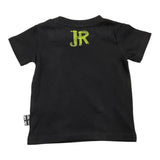 John Richmond Solid Color Crew Neck T-Shirt With Print Black For Baby
