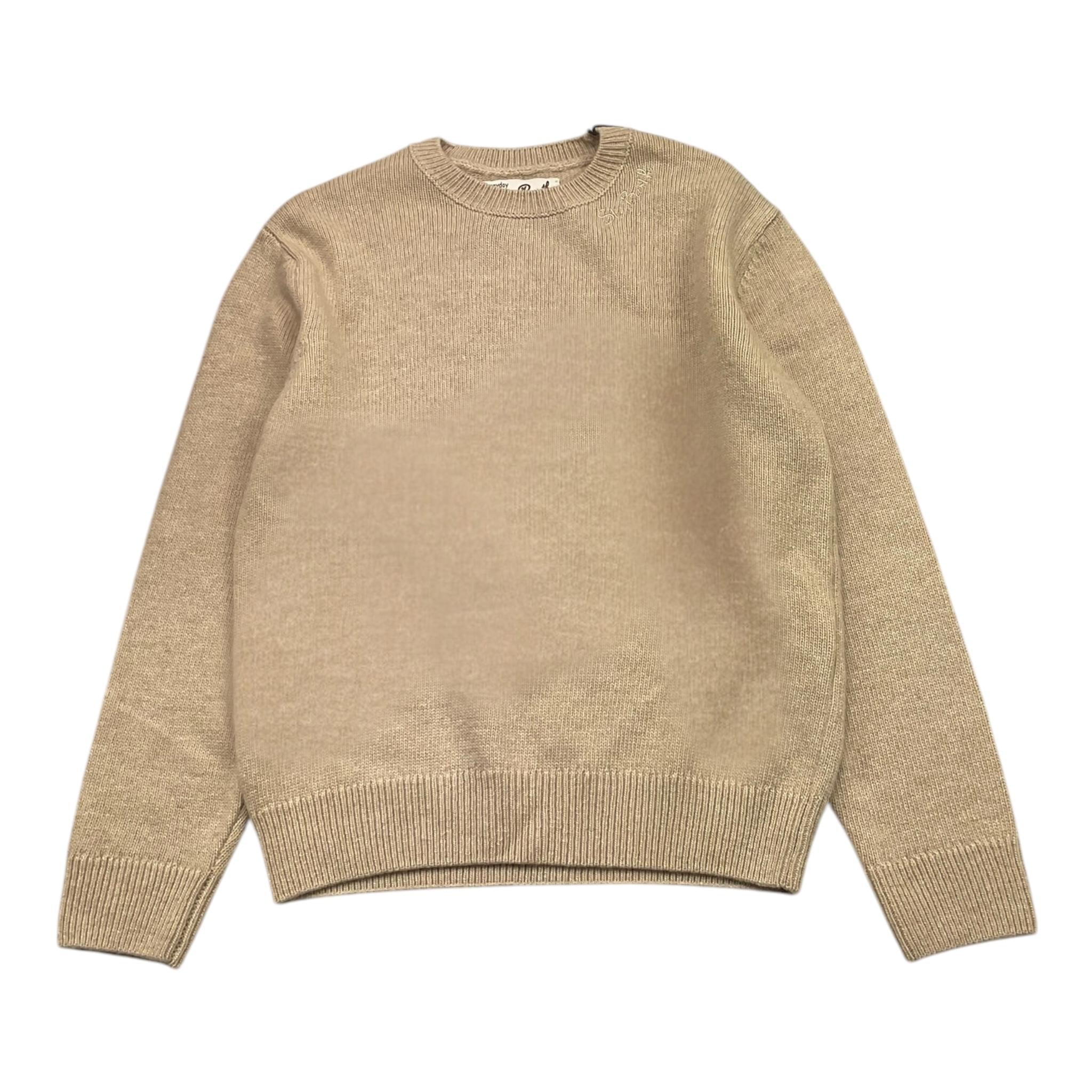 SAINT BARTH maglia girocollo tinta unita con stampa Beige per Bambino LYLE BEIGE SAINT BARTH 