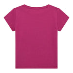 Guess T-Shirt Girocollo Tinta Unita con Stampa per Bambina K5GI08K6YW4X MAGENTA GUESS 