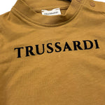 TRUSSARDI t-shirt girocollo tinta unita con stampa Cammello per Neonato TIA25014TS CAMMELLO TRUSSARDI 