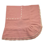 MAC ILUSIO'N coperta tinta unita con fiocco Rosa per Neonata TO84 ROSA MAC ILUSIO'N 