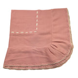 MAC ILUSIO'N coperta tinta unita con fiocco Rosa per Neonata TO84 ROSA MAC ILUSIO'N 