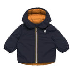 K-WAY giubbino reversibile con zip e cappuccio bicolore Giallo/blu per Neonato K7132PWOXX GIALLO/BLU K-WAY 
