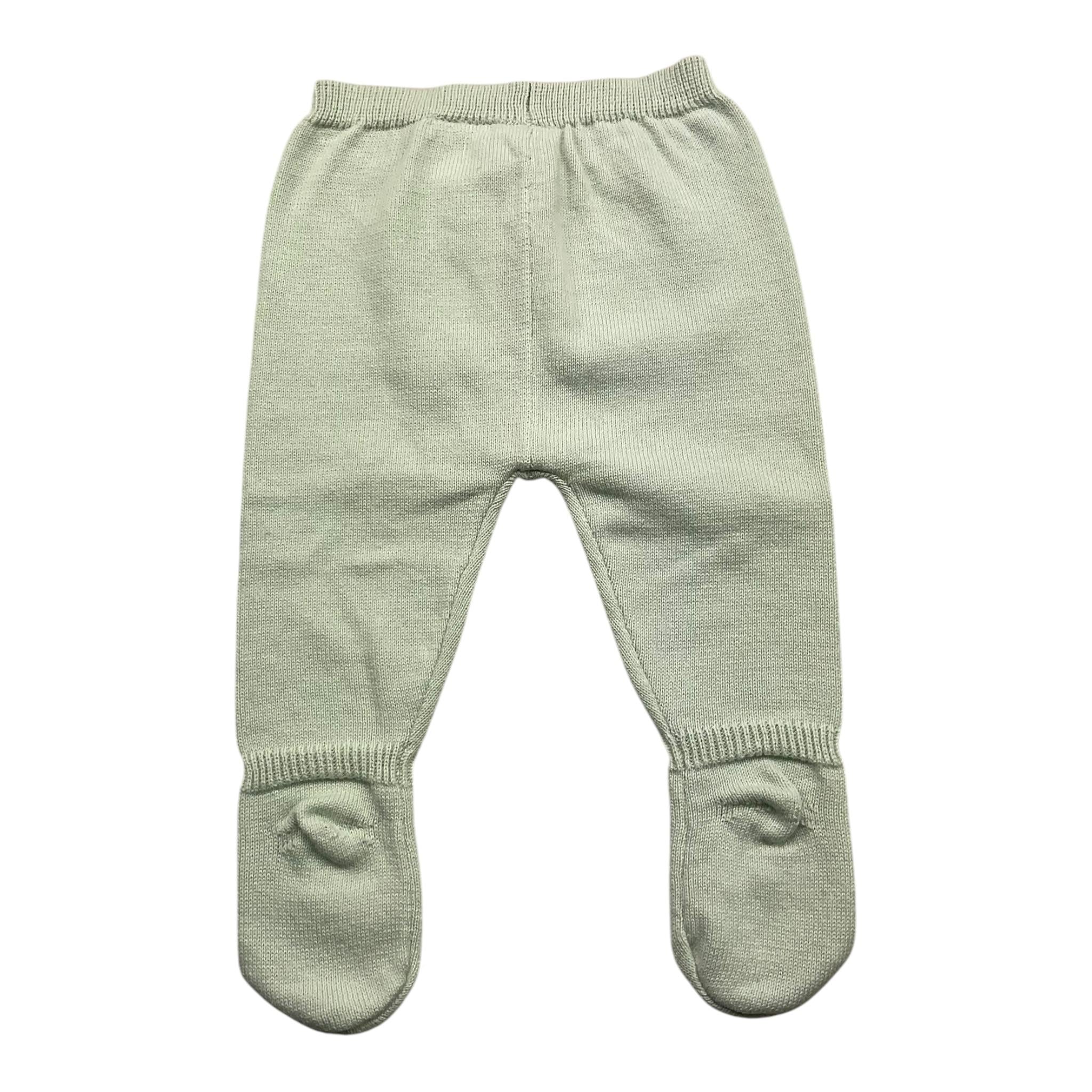 YATSI BABY completo maglia-ghettina tinta unita Verde acqua per Neonato 24110172 VERDE ACQUA YATSI BABY 