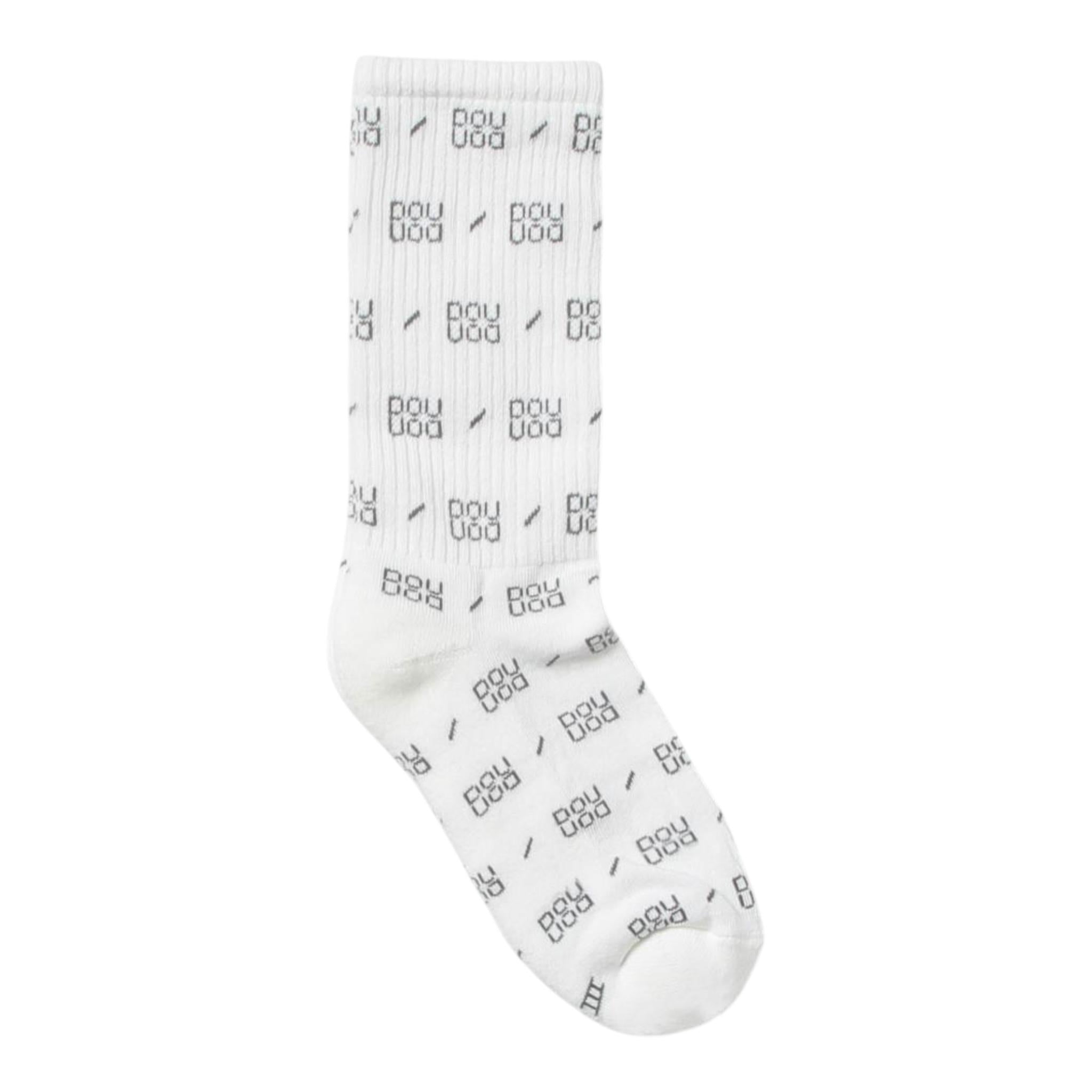 Dou Dou Calzini Tinta Unita Logati per Bambina 2Q0800 BIANCO DOU DOU 