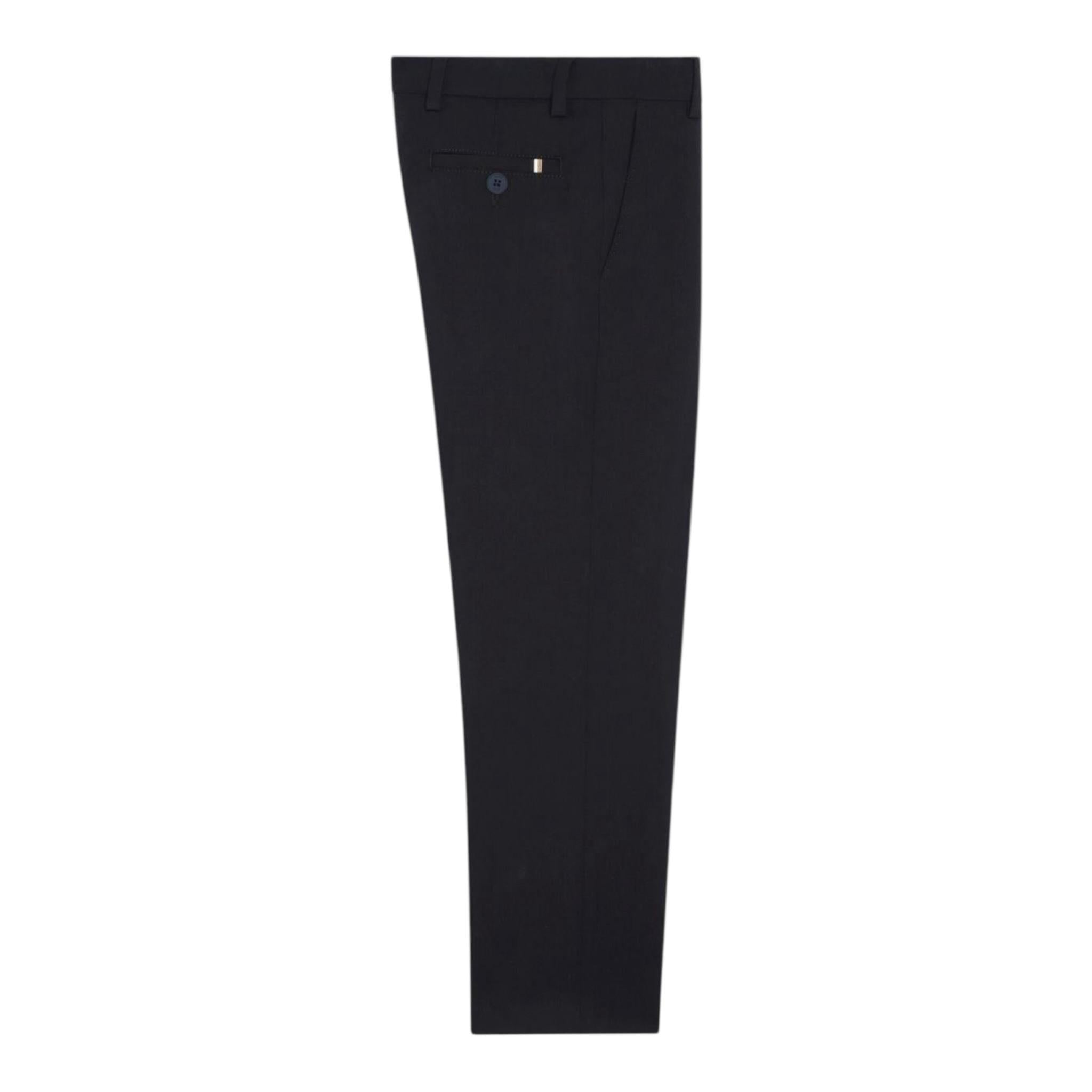 Boss Pantalone tinta unita con Tasche A Filo Blu per Bambino J50677 BLU BOSS 