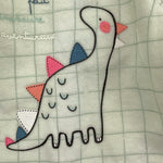 YATSI BABY maglia in velluto tinta unita con stampa Verde per Neonato 24200209 VERDE YATSI BABY 