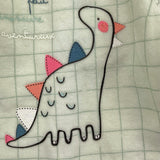 YATSI BABY maglia in velluto tinta unita con stampa Verde per Neonato 24200209 VERDE YATSI BABY 