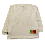 SHOE shirt girocollo tinta unita con maniche in contrasto Panna per Bambino TONY0518 PANNA SHOE 