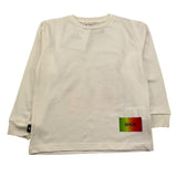 SHOE shirt girocollo tinta unita con maniche in contrasto Panna per Bambino TONY0518 PANNA SHOE 