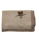 MARLU' coperta tinta unita con fantasia Beige per Neonato IF5080 BEIGE MARLU' 