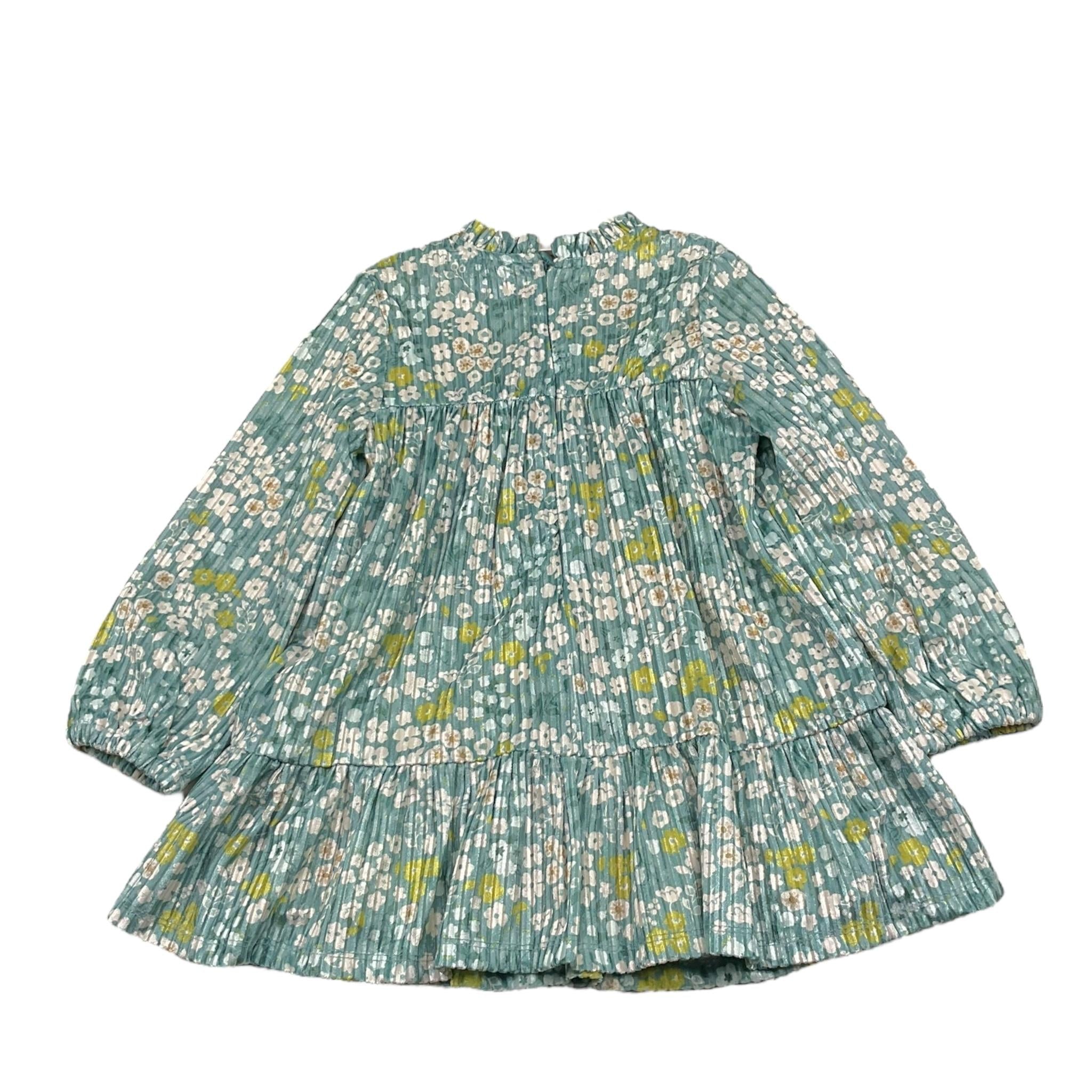 MAYORAL abito tinta unita con fantasia fiori Verde per Bambina 2923J VERDE MAYORAL 