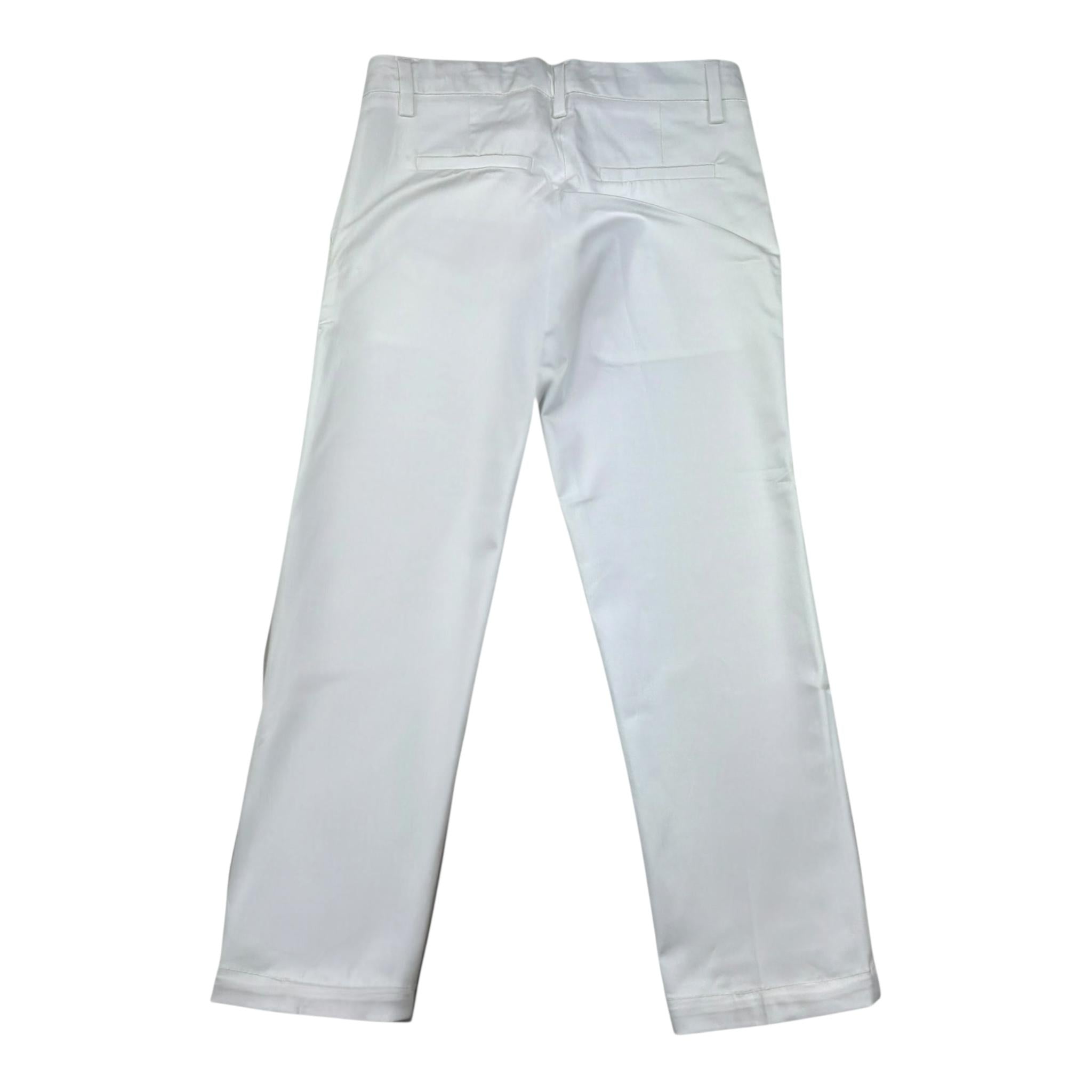 Emanuel Pris Pantalone Tinta Unita con Girovita Regolabile per Bambino EPT6226B BIANCO EMANUEL PRIS 