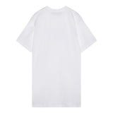 Dsquared2 T-Shirt Girocollo Tinta Unita con Stampa per Bambina DQ2714 BIANCO DSQUARED2 