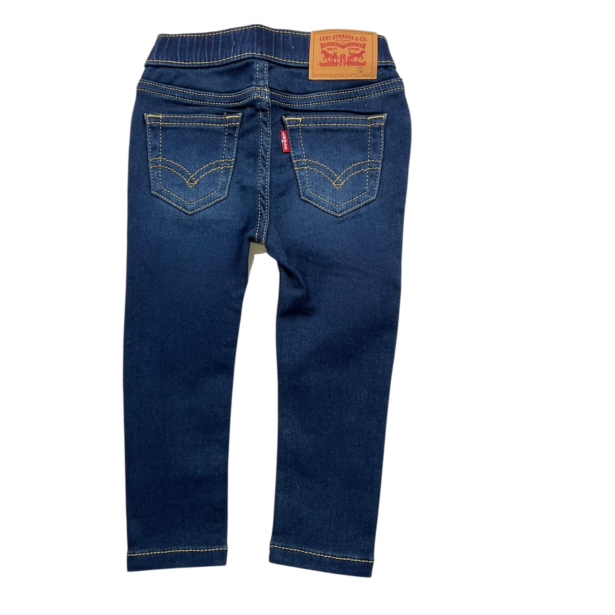 LEVI'S jeans tinta unita con elastico in vita Blu per Neonato 6EC946XN BLU LEVI'S 