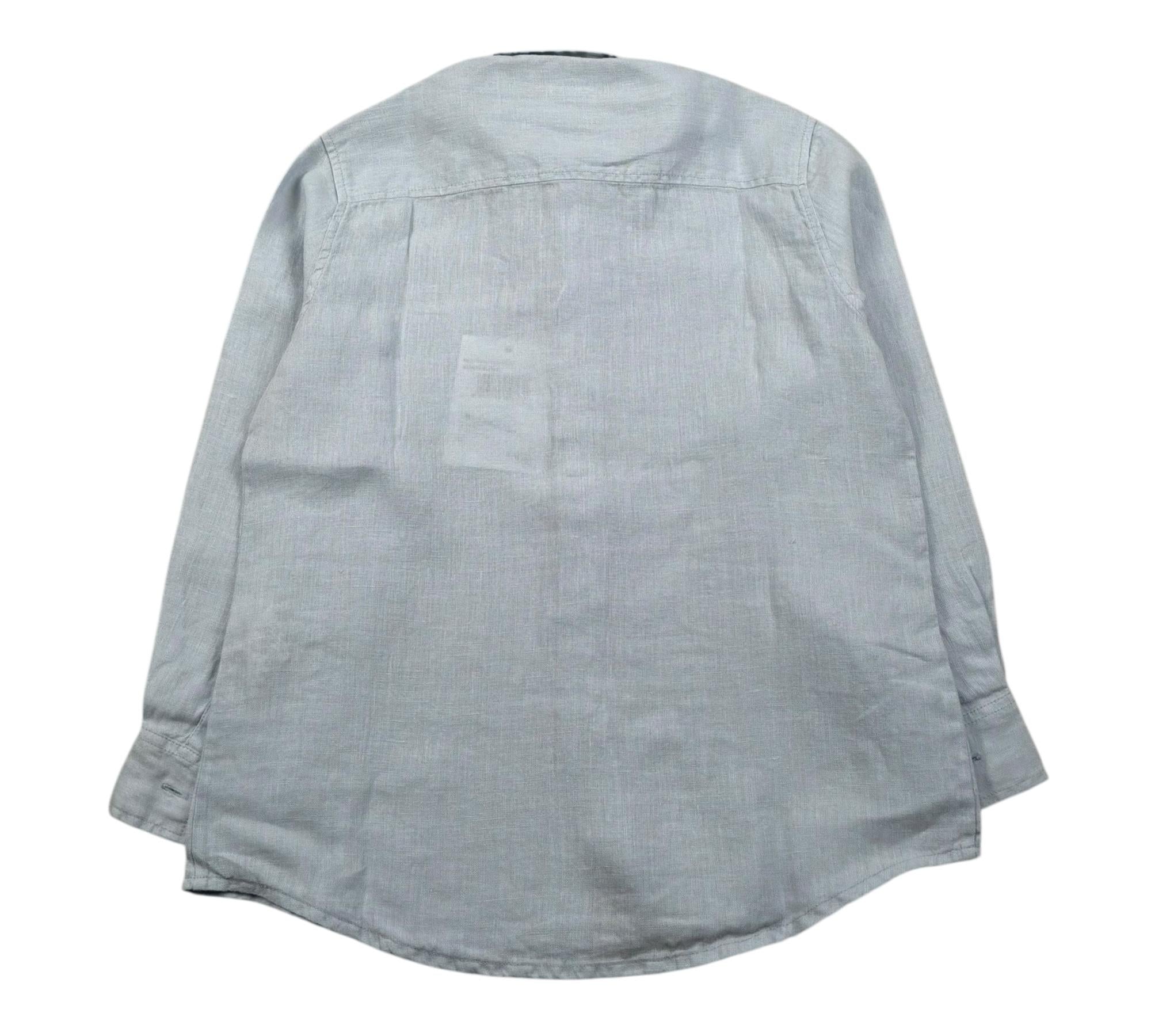 Il Gufo Camicia Manica Lunga Tnta Unita Collo Coreano per Bambino P25CL110L6006 AZZURRO IL GUFO 