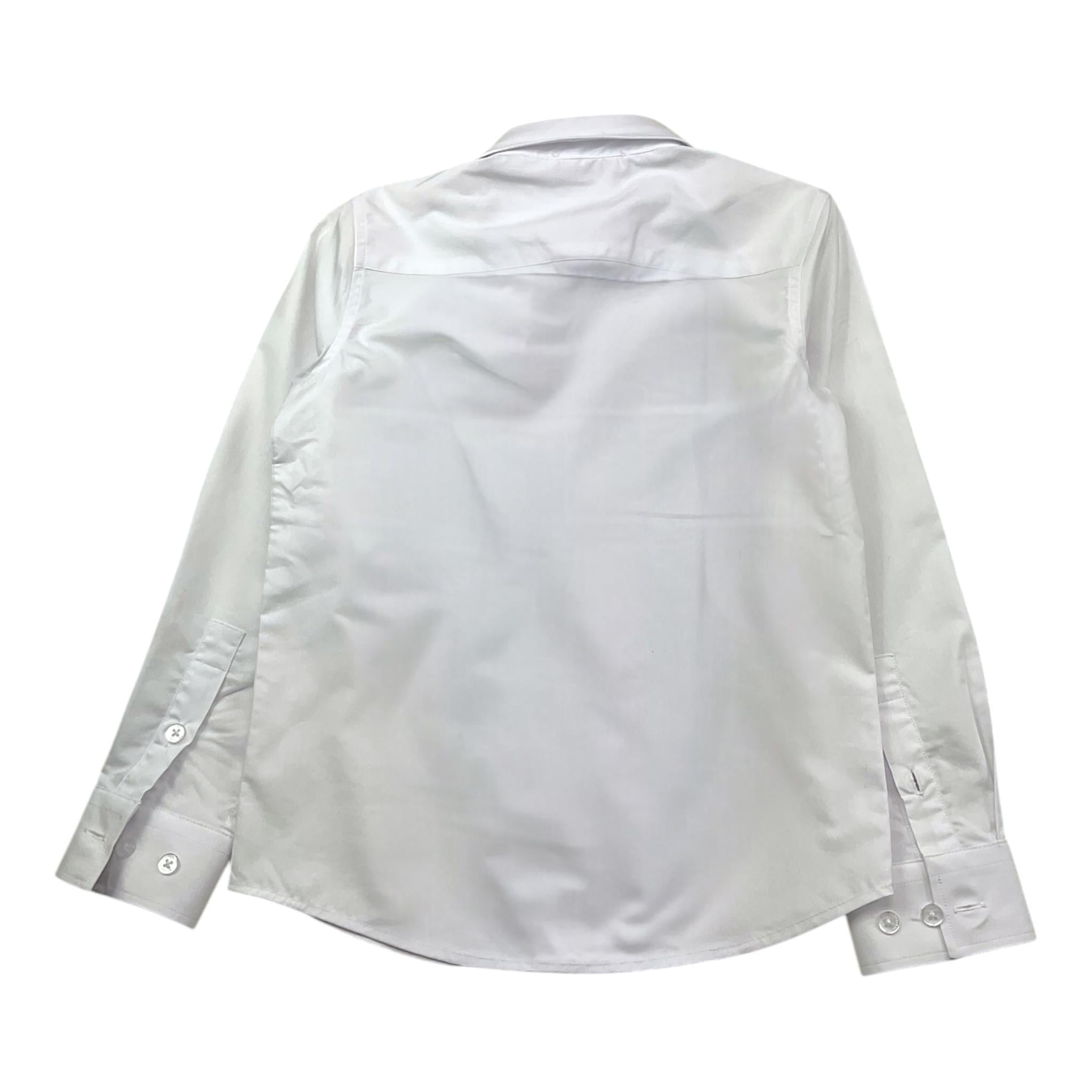 TRUSSARDI camicia tinta unita con stampa Bianco per Bambino TBA25020CA BIANCO TRUSSARDI 