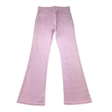 Stella Mccartney Solid Color Adjustable Waist Flared Pants Pink For Girls