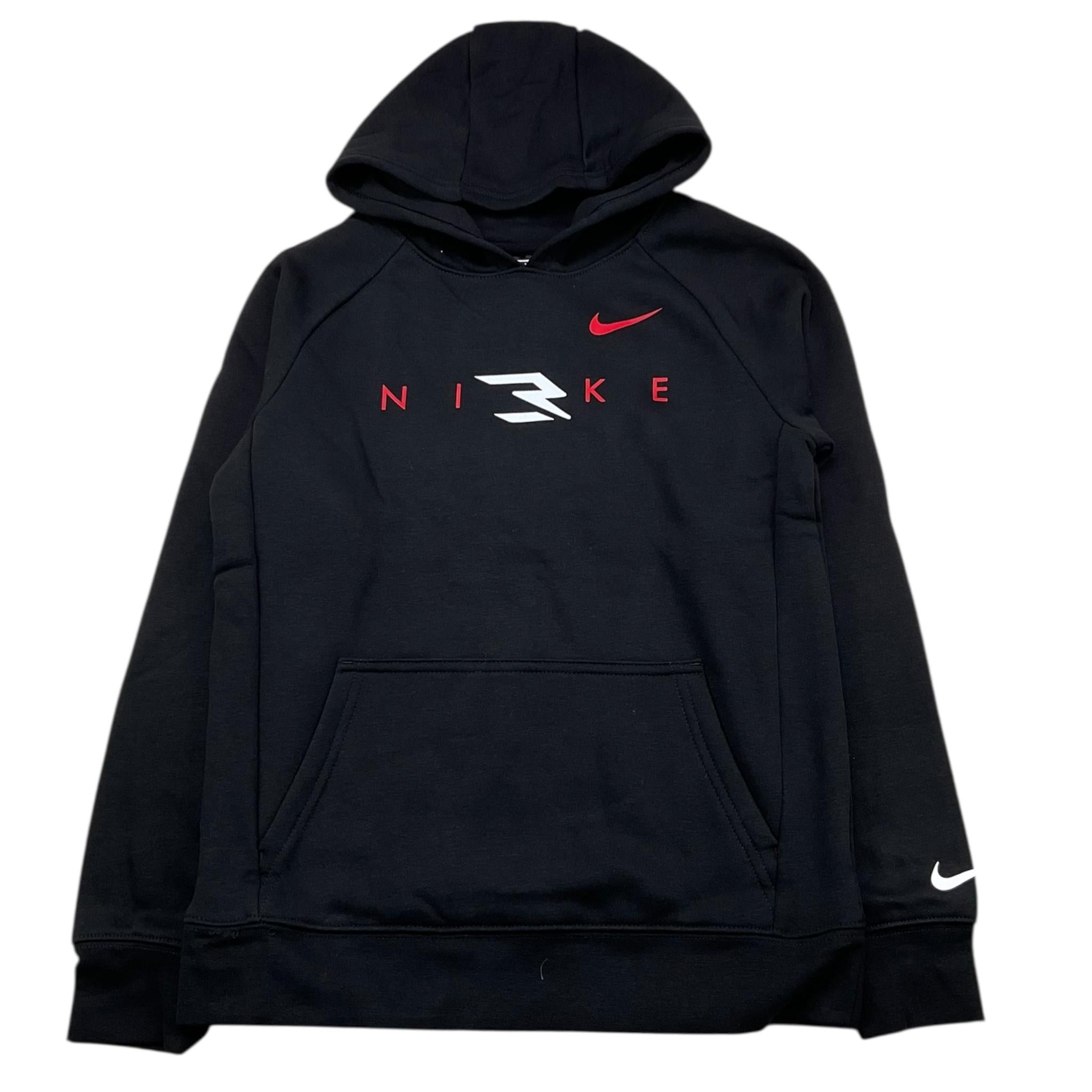 NIKE felpa tinta unita con cappuccio e stampa Nero per Bambino 9Q0410X NERO NIKE 