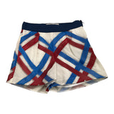Simonetta Short Solid Color With White Pattern For Girls