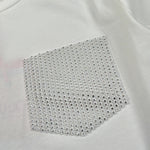 Liu Jo Shirt tinta unita con Brillantini Bianco per Bambina GF4185 BIANCO LIU JO 